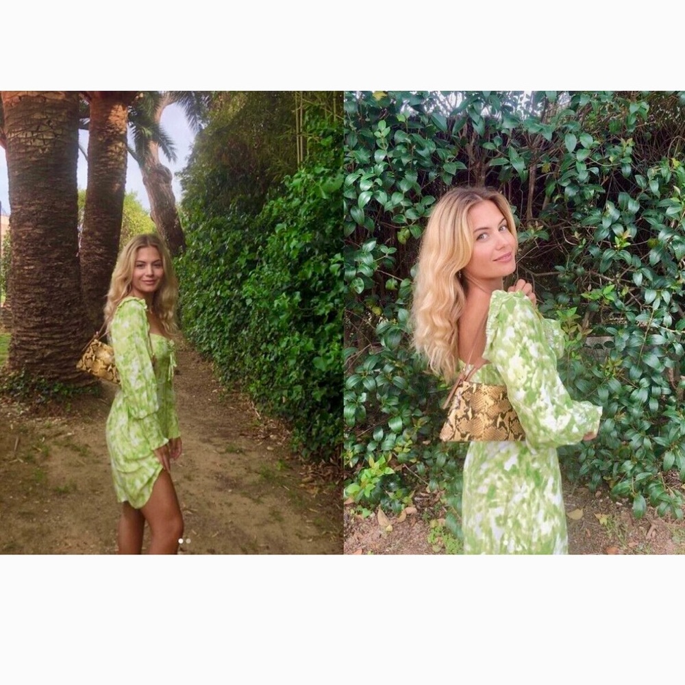 FAITHFUL THE BRAND lime green mini dress NWT, size 2, XS